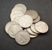 SIXTEEN U.S. SILVER PEACE DOLL
