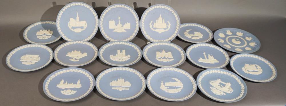 SIXTEEN WEDGWOOD BLUE ANNUAL