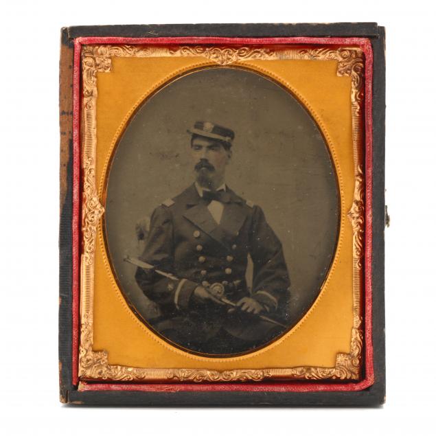 SIXTH-PLATE TINTYPE OF CIVIL WAR