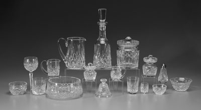 Sixty-five pieces Waterford