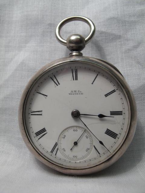 Size 18 pocket watch with A. W. Co.