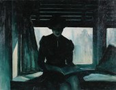 S.J. GIBBONS OIL ON CANVAS POR
