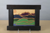 SKAGIT SCENE ACRYLICS ON CEDAR