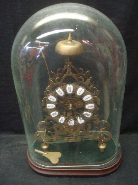 Skeleton Form Clock in Glass