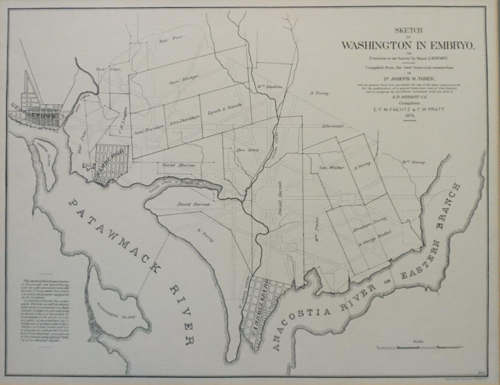 SKETCH OF WASHINGTON IN EMBROY,