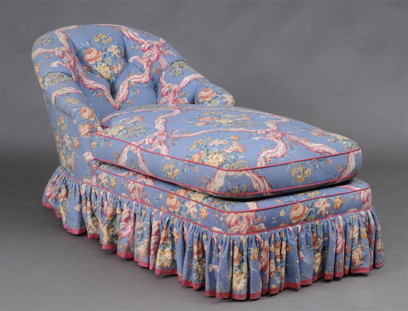 SKY BLUE-GROUND CHINTZ COTTON