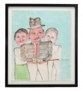 SL JONES, "THREE RED FACES" FO