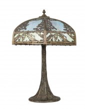 SLAG GLASS, BRONZED METAL SCEN