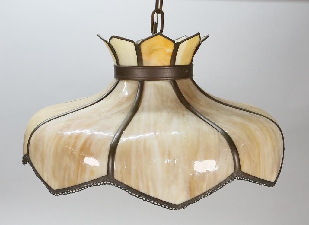 SLAG GLASS HANGING FIXTURECarmel
