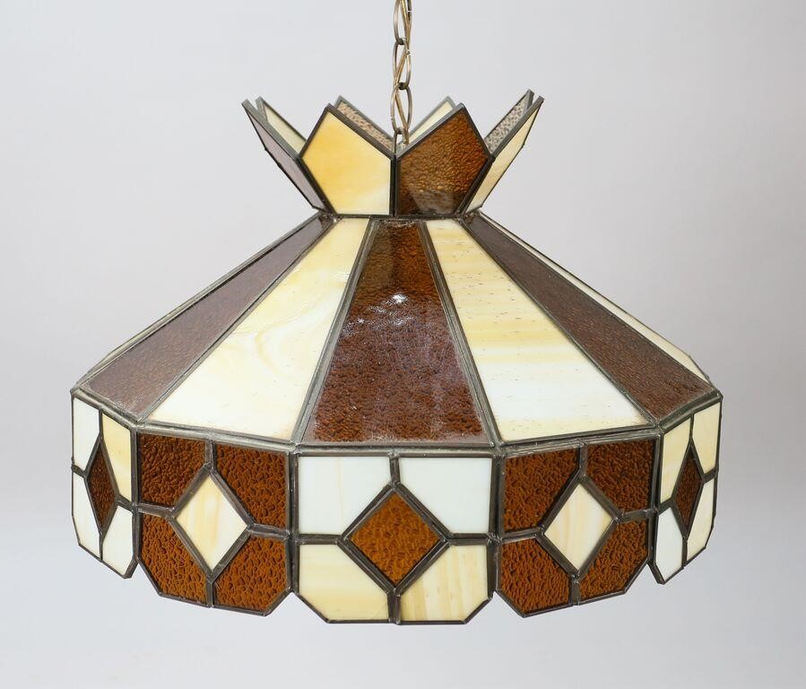 SLAG GLASS HANGING FIXTUREHanging