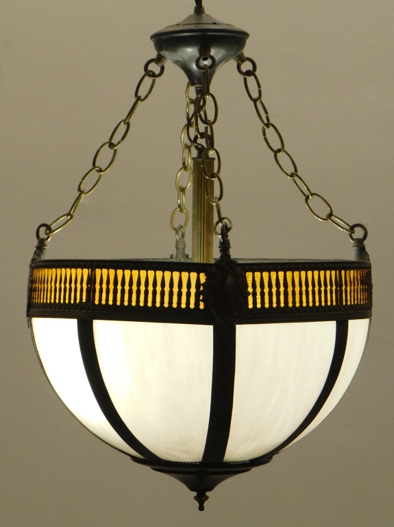 SLAG GLASS OVERLAY HANGING