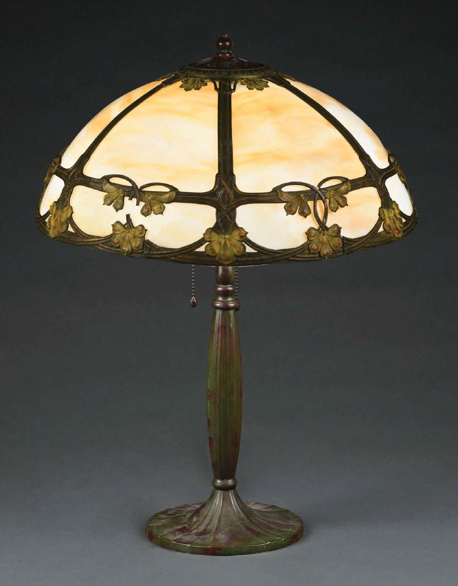 SLAG GLASS OVERLAY TABLE LAMPA