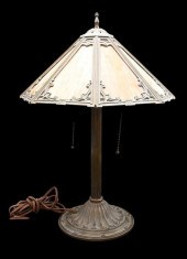 SLAG GLASS TABLE LAMPSlag Glas