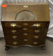 SLANT FRONT DESK OXBOW, 4 DRAW