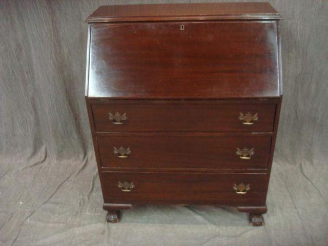 Slant Front Desk with Ball & Claw