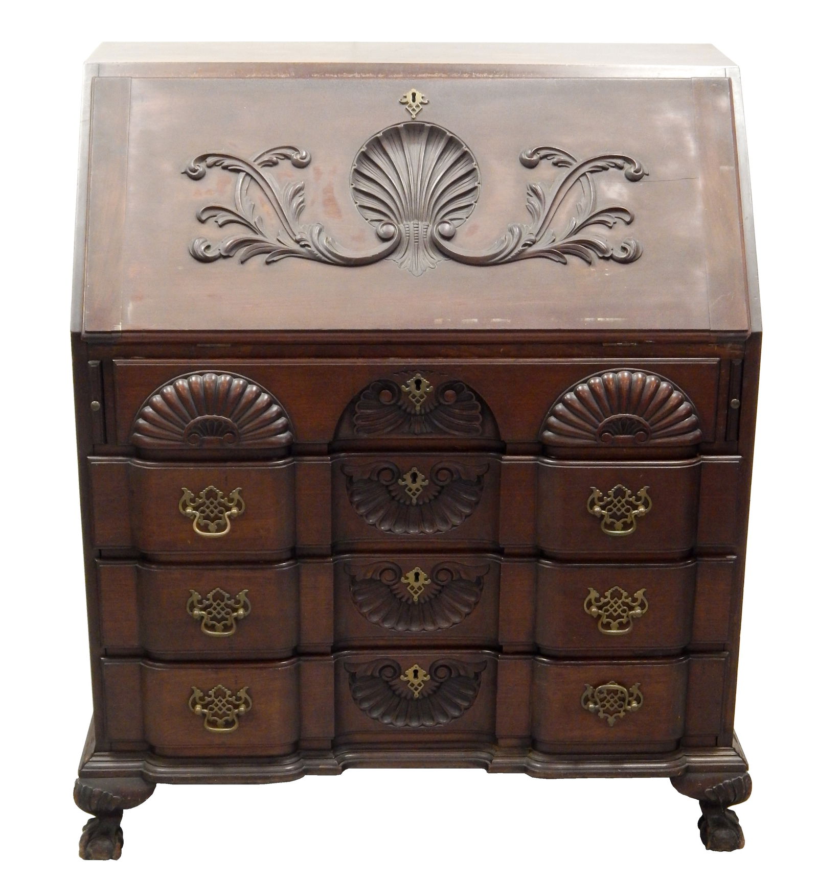 + SLANT LID DESK, AMERICAN, 19TH