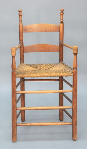SLAT BACK CLERKS CHAIR, HAVING