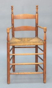 SLAT BACK CLERKS CHAIR, HAVING