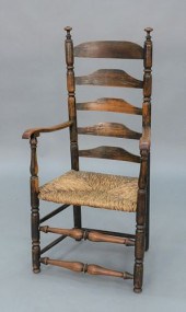 SLAT BACK GREAT CHAIR, HAVING