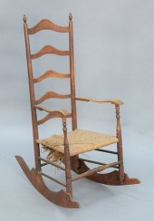 SLAT BACK ROCKER WITH FIVE ARC