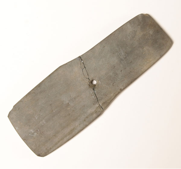 Slate anchor pendant, very thin.