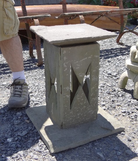 Slate birdhouse.