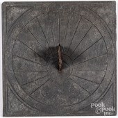 SLATE SUNDIAL, 19TH C.Slate su