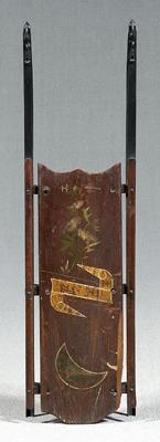 Sled, single board seat with old