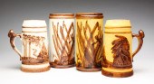 SLEEPY EYE STONEWARE STEINS AN