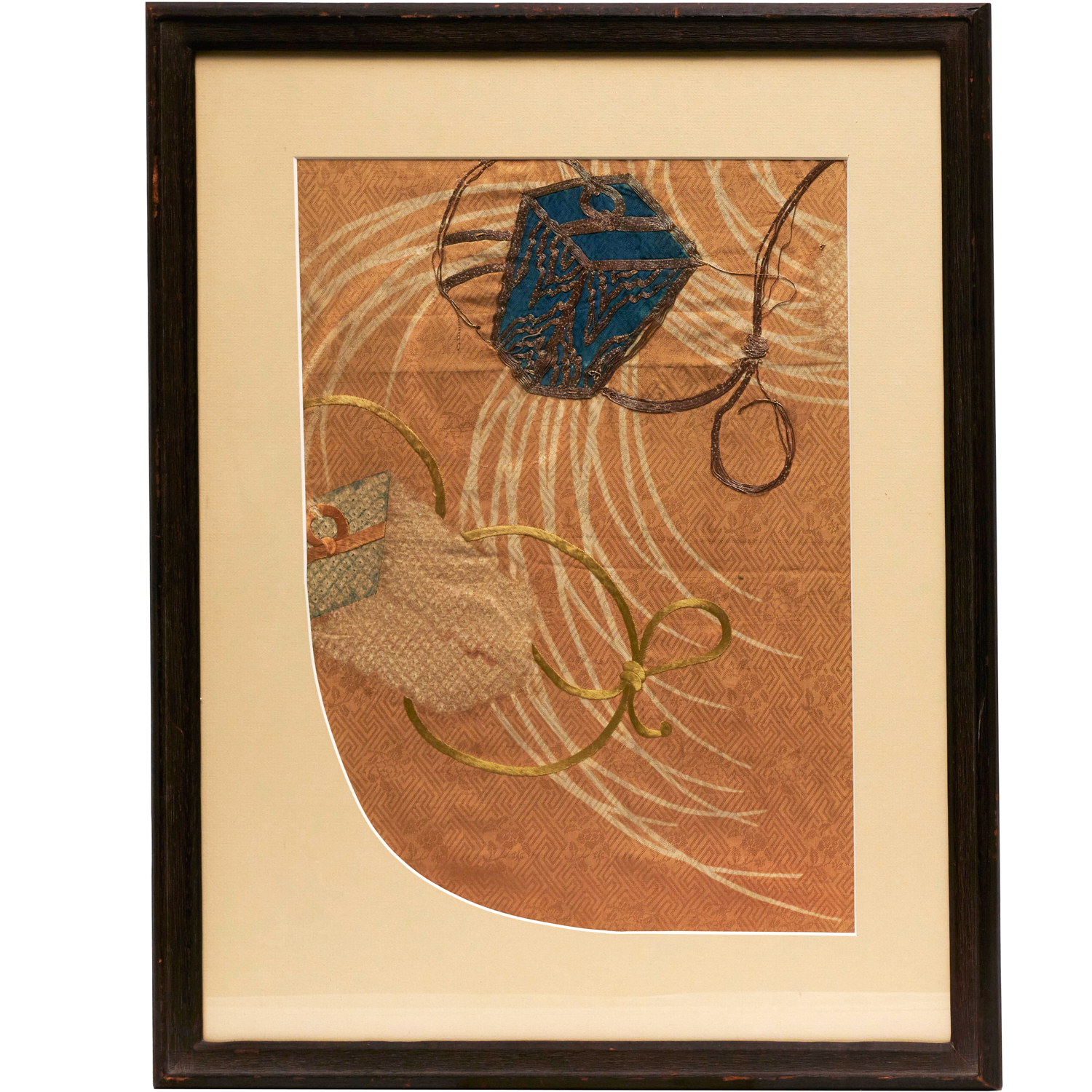 SLEEVE OF JAPANESE KOSODE ROBE,