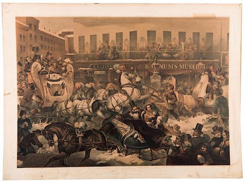 SLEIGHING IN NEW YORK.[Barnum's