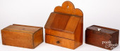 SLIDE LID BOX, 19TH C.<br>Slid