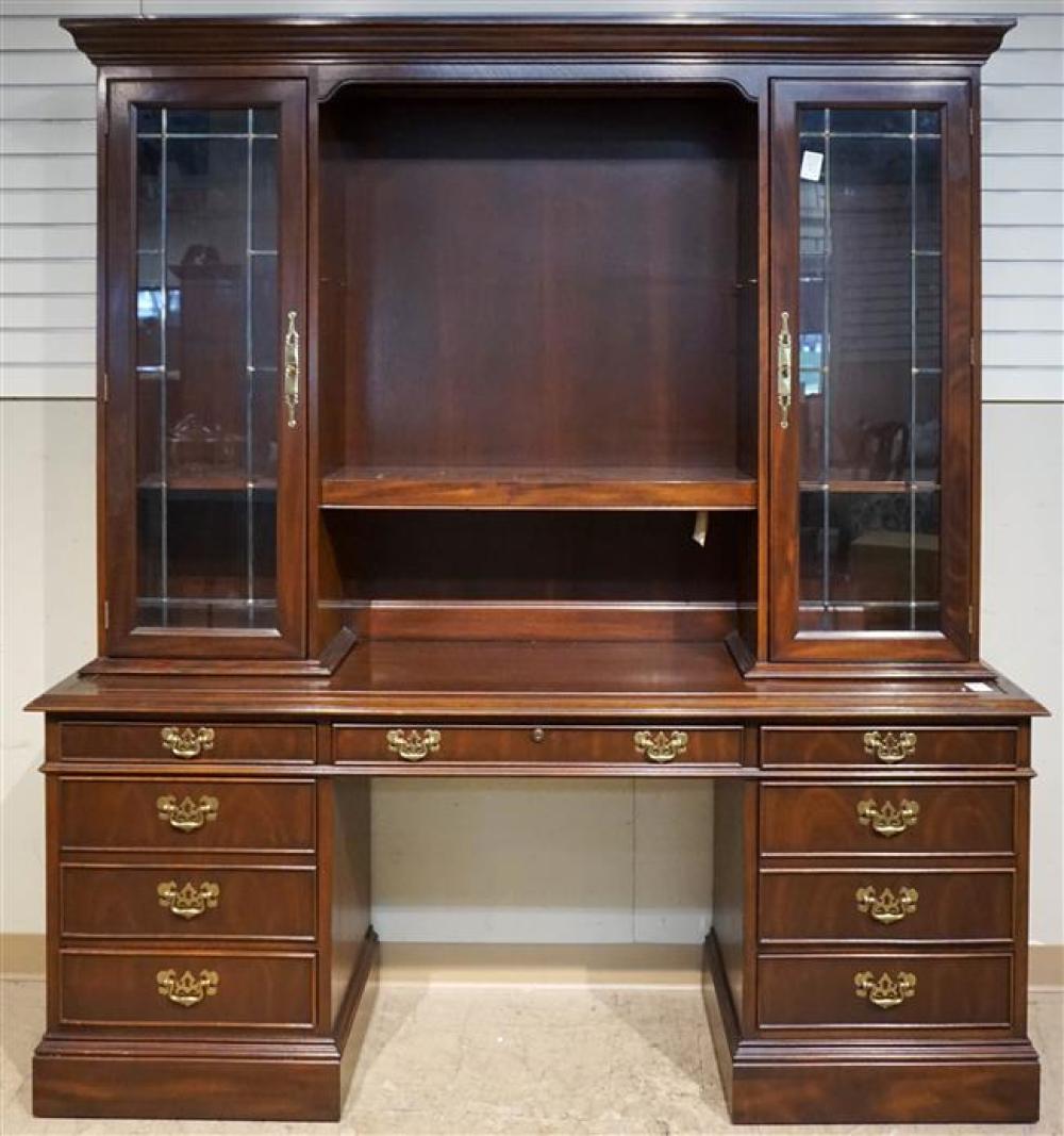 SLIGH CHERRY CREDENZA WITH HUTCH