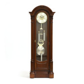 SLIGH, CHERRY TALL CASE CLOCK<