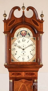 SLIGH INLAID MAHOGANY TALL CAS