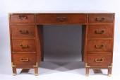 Sligh-Lowry desk; nine drawers