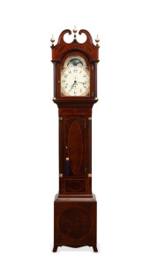 SLIGH MAHOGONY CASED GRANDFATH