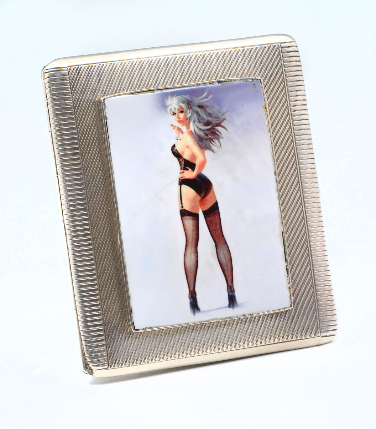 SLIPWAY STERLING CIGARETTE CASE