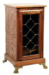 SLOT MACHINE STAND W/ GLASS FR