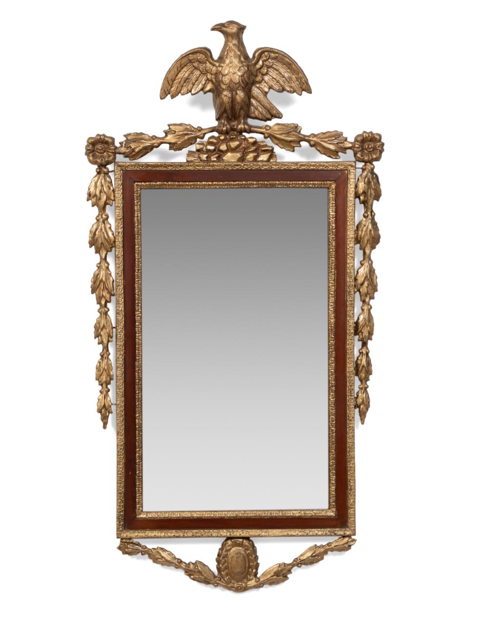 SM. FEDERAL STYLE PARCEL GILT EAGLE