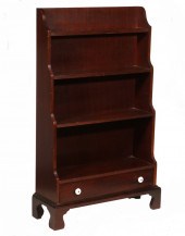 SMALL 1930S MAHOGANY WATERFALL