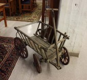 SMALL ANTIQUE HAY WAGON, ROMAN