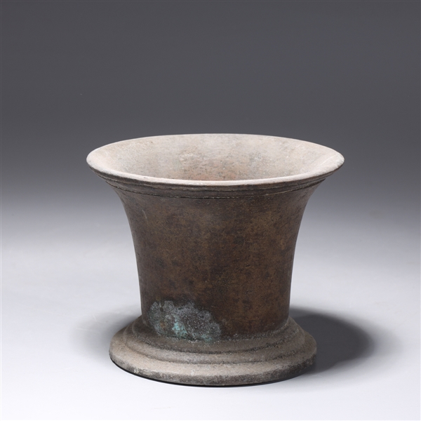 Small Antique Mortar, pedestal like