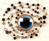 SMALL ATOMIC STYLE MIRROR GLAS