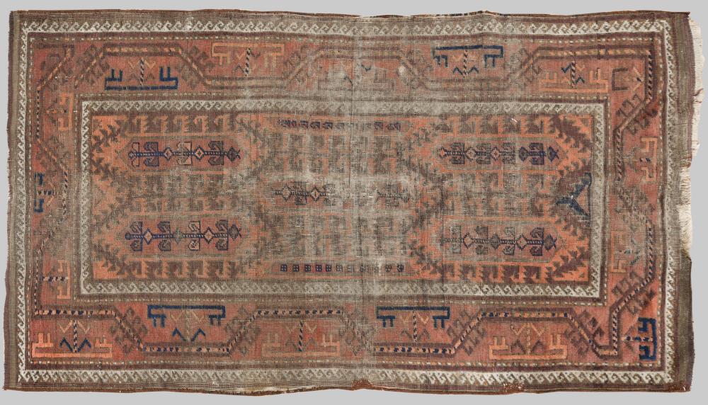 SMALL BALUCHI HAND KNOTTED WOOL RUG