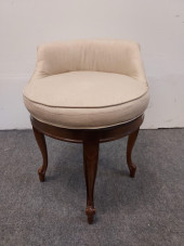 SMALL BEIGE FABRIC SWIVEL VANI