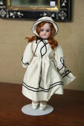 SMALL BISQUE HEAD DOLL. Probab