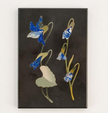 SMALL BLACK SLATE & PIETRA DURA