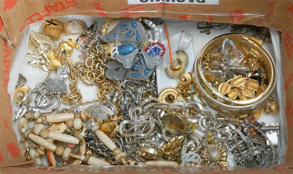 SMALL BOX OF ASSORTED COSTUME