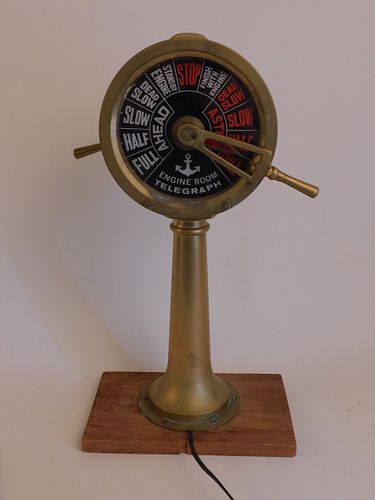 SMALL BRASS SHIP TELEGRAPHSmall